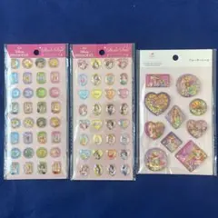 ディズニープリンセス シールセット 3シート　ストーンシール　ウォーターシール