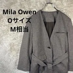 Mila Owen チェック柄 テーラードジャケット Oサイズ　ウールジャケット