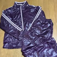 アディダス　紫色ジャージ　上下セット　M、L