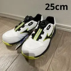 ミズノ　安全靴 BOA F1GA210401 25センチ