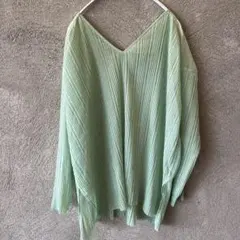 【KBF】シアーシャツ　パステルグリーン