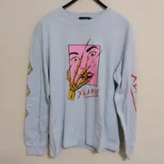 X-LARGE SCARED FACE 長袖Tシャツ ロンT 長袖カットソーM