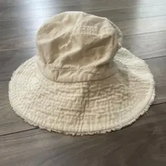 バケットハット 57.5cm ホワイトアイボリー