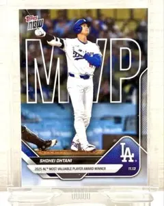大谷翔平2025年ToppsNowOS-7MVP2年連続記念 24時間限定カード