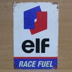 elf RACING FUEL レトロ風 ブリキ看板 OK2287