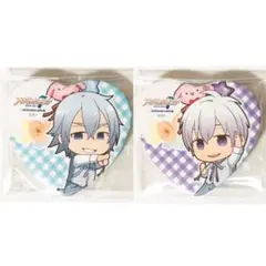 新品★アイナナ【四葉環＆逢坂壮五】アニカフェ★ハート型缶バッジ★2点セット