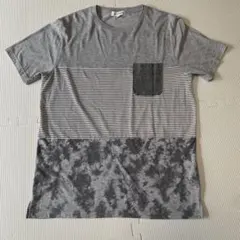 THE SHOP TK Tシャツ グレー ボーダー Mサイズのサムネイル