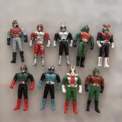 仮面ライダー ソフビ フィギュア 9体セット