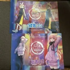 【A4サイズ フィギュアフライヤー2枚】鏡音リン 巡音ルカ コレクション用に