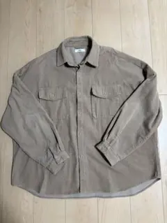 ウィゴー コーデュロイシャツ Lサイズ ベージュ