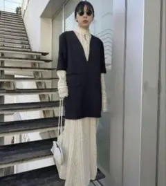 VINTAGE LACE DRESS JACKETLIKE VNECKTOP