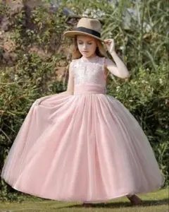 ピンク フォーマルドレス ノースリーブ　10Y 140〜150cm