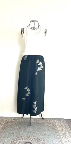 No.514 着物リメイクワイドパンツ/1点物/ハンドメイド