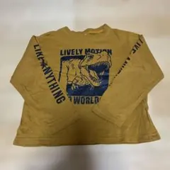 恐竜プリント長袖カットソー 130