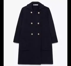 ZARA ニットコート パッチポケット ザラ 303 ZARA ニットコート パッチポケット ザラ 303 ZARA ニットコート