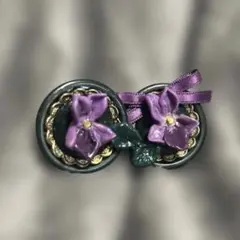 ニオイスミレのイヤリング