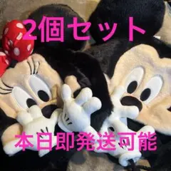 新品タグ付き　ミニーマウス　ミッキーマウス　ファンキャップ　2個セットディズニー