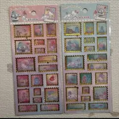 サンリオ　ぷっくりシール　切手シール　キティ　マイメロ　ハンギョドン　シナモン