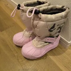 Columbia 子ども用ブーツ ピンク/カモフラージュ　18cm