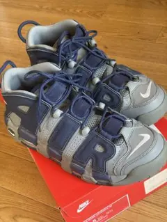 NIKE AIR MORE UPTEMPO グレー ネイビー