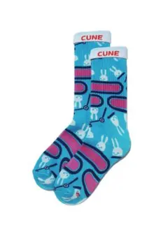 CUNE　キューン　OS限定　ピッキングスタッフ プリントソックス　靴下