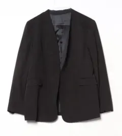 Flolia ノーカラージャケット黒　XL