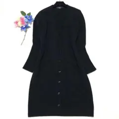 マックスマーラ　ロングカーディガン　セーター　ラナバージンウール✨　黒