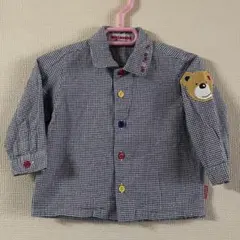 美品　ミキハウス　シャツ　くま　80サイズ レトロ