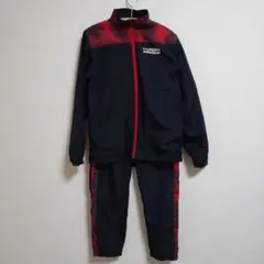 UNDER ARMOURセットアップ UAトリコット プリント ウーブン 黒/赤