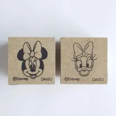 ダイソー スタンプ《ミニーマウス、デイジーダック》　ディズニー文具のサムネイル