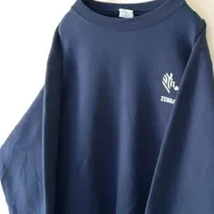 ポート&カンパニー ゼブラ スウェットトレーナー ネイビー 紺色 古着