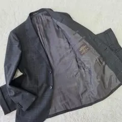 超美品 グリーンレーベル カノニコ スーツ S ネイビー グレンチェック