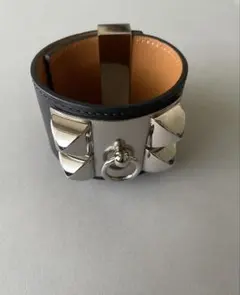 HERMES OLYMPE GM オランプ バングル リザード 黒 - メルカリ