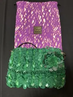 JAMIN PUECH スパンコールビーズ　ハンドバッグ
