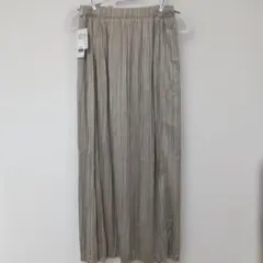 GLOBALWORK　プリーツスカート　グレージュ　F