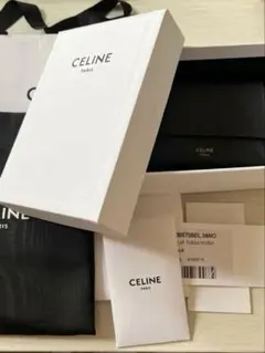 CELINE トリフォールド財布　三つ折り　ブラックのサムネイル