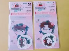 忍たま フリューくじ桜もちぴこの段 ステッカー クリアカード 土井半助 山田利吉