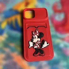 ミニーマウス カード収納ケース レッド