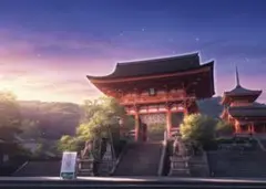 幻想的なデジタルアート　風景画　イラスト　ポスター　A4サイズ