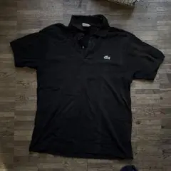LACOSTE ポロシャツ ブラック メンズ サイズ4