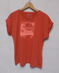 美品　マムート　くすんだオレンジ　半袖Tシャツ Mのサムネイル