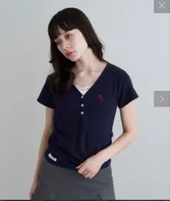 Ray Cassin VネックヘンリーTシャツ 半袖のサムネイル