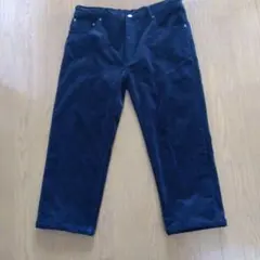 DUNLOP コーデュロイ ブラック裏起毛スラックス