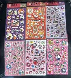 ハローキティ ぷっくり ご当地 シール 福井 栃木 山陰 京都 宇都宮 セット