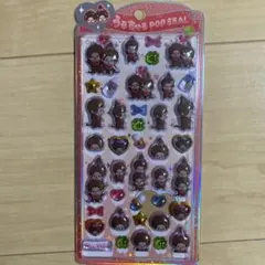 と*ん様 うるちゅるポップシール　モンチッチ　正規品　赤　ノーマル