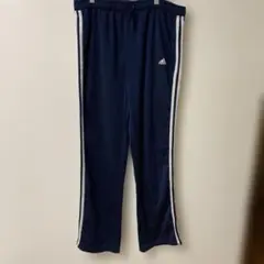 adidas ネイビーパンツ Lサイズ サイドストライプ