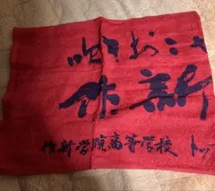 作新学院 タオル 作新の風 赤 レッド 英進部