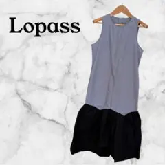 【LOPASS】ノースリーブワンピース　コットン100% 夏　シンプルのサムネイル
