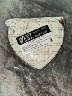 WEST BIG LOVE SONG ハート型ポーチ