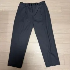 GLOBAL WORK スマらくイージー タックテーパードパンツ チャコールXL